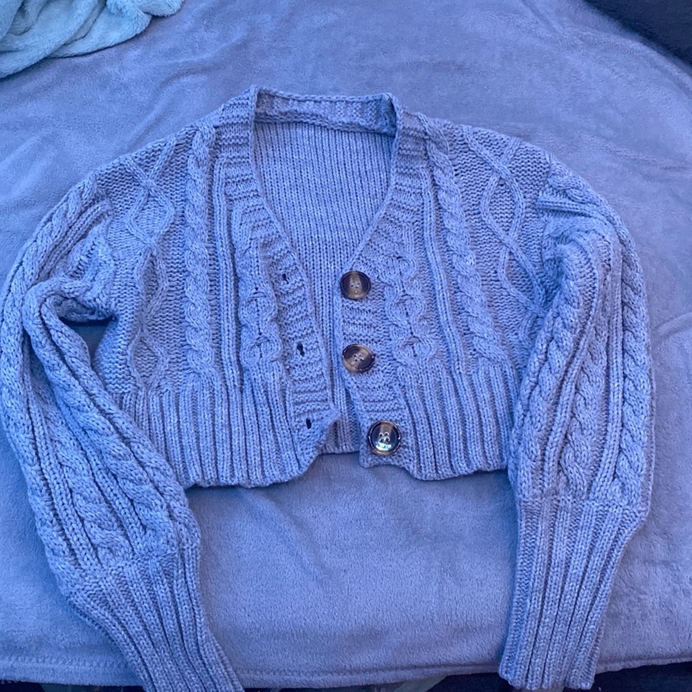 Grey Shein Sweater, medium